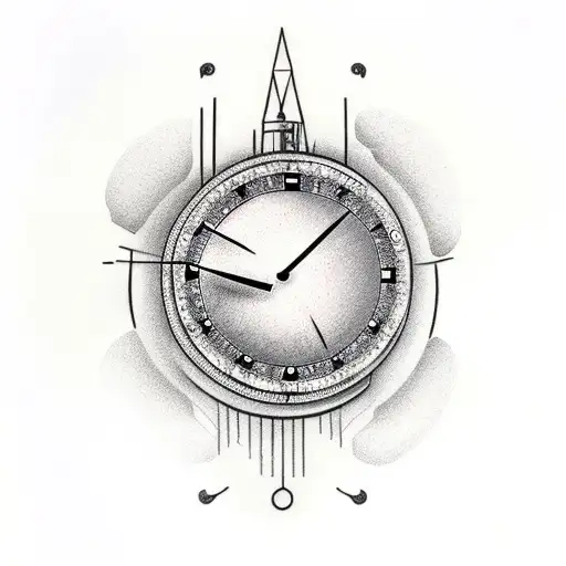 An Eye And A Dove And A Clock