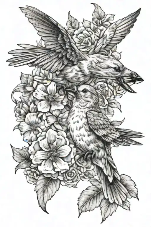 Hummingbird Kissing Golden Retriever