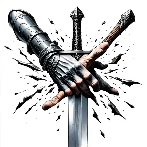 A Knight's Hand That Drops A Sword That Breaks