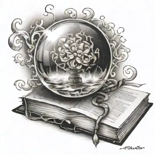 Book Illuminated Ball Of Light