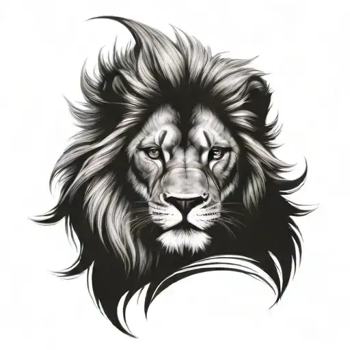 Fearsome Lion And 9 Tail Fox