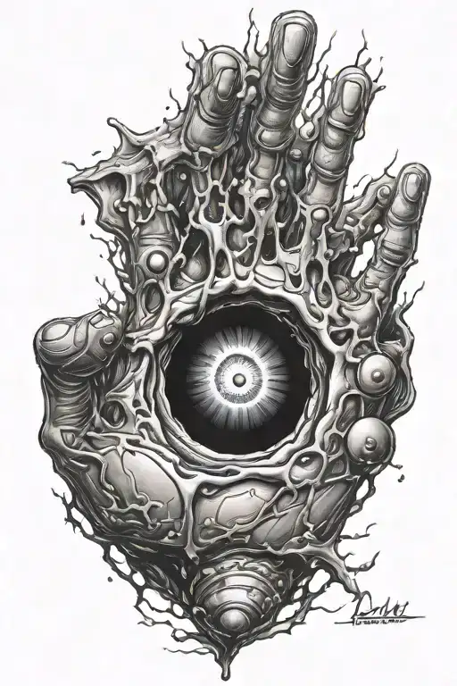 Black Hole That Sucks Skin In Hand