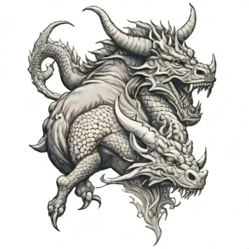 Taurus And Dragon