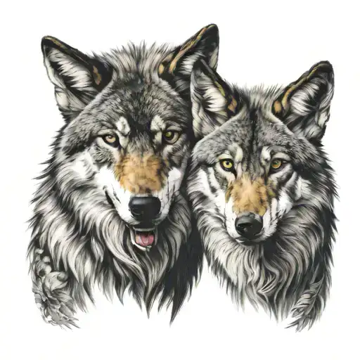 Sicily Wolf Pair