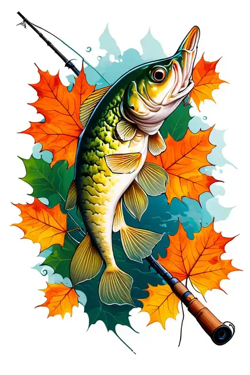 Fall Fishing Rod