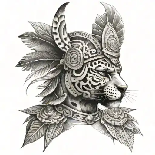 Mexican Aztec Jaguar Warrior