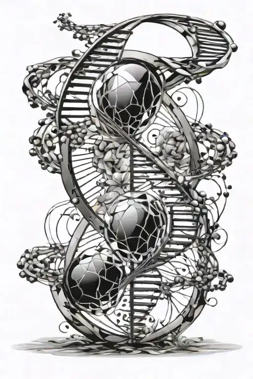 A Crystal Formation With A Dna Double Helix Inside