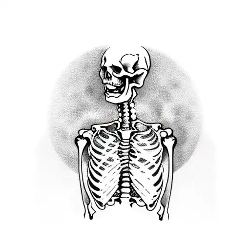 Hourglass With Skeleton Hands Holding It