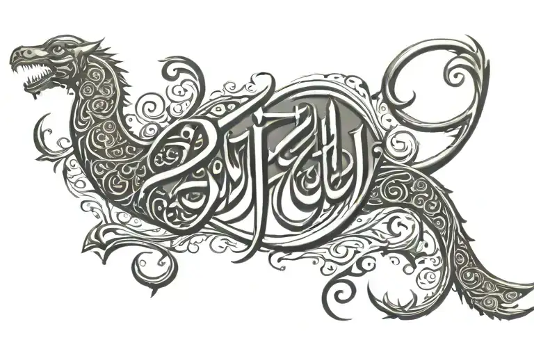 First' In Arabic Calligraphy