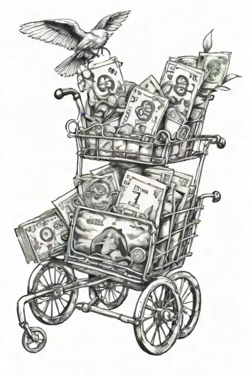 Sky And Carts And Lucky And Money