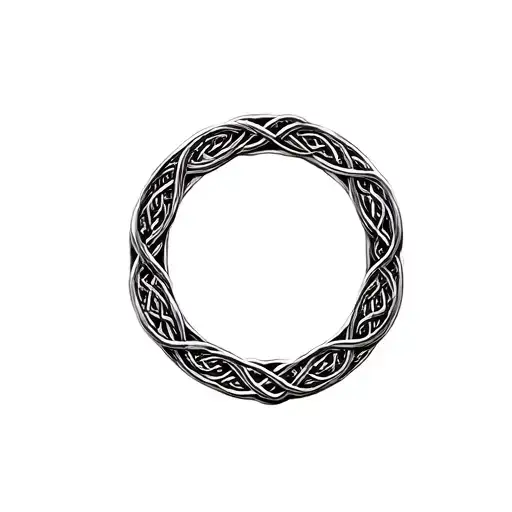 4K Detail Round Celtic Knot Metal Details