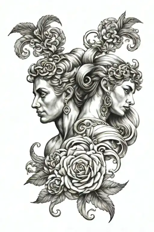 Virgo Woman And Aries Man Zodiac Sign Intertwined