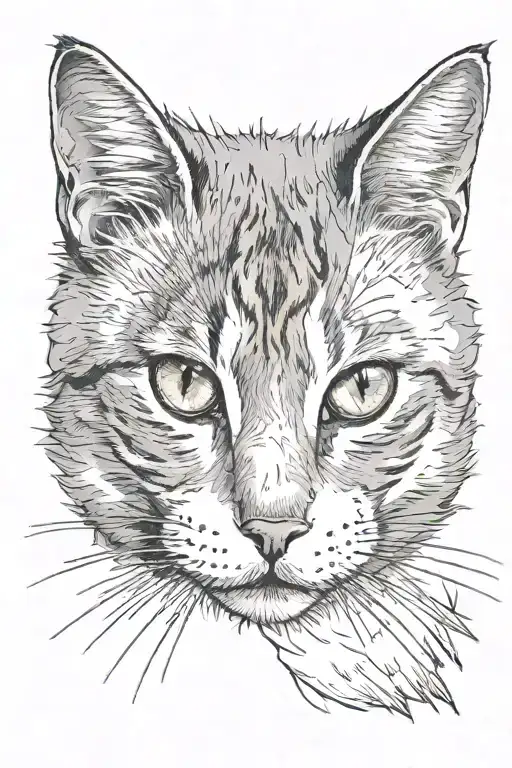 Gray And White Cat Who Is A Little Scruffy Looking