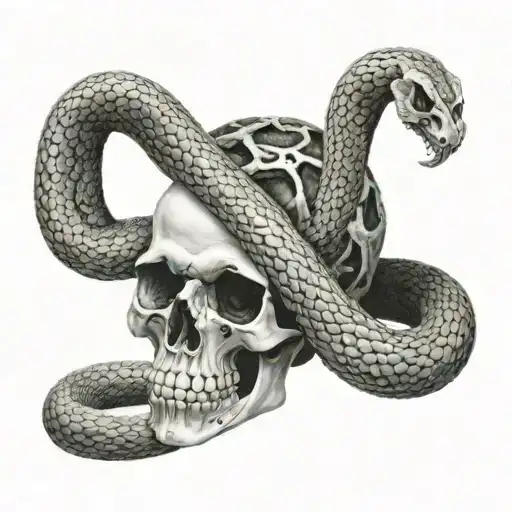 Skull And Snake