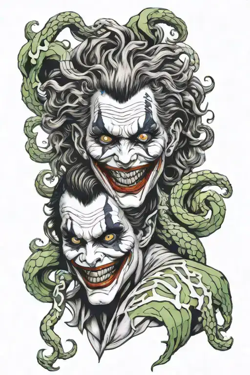 Medusa And Joker Sleeve