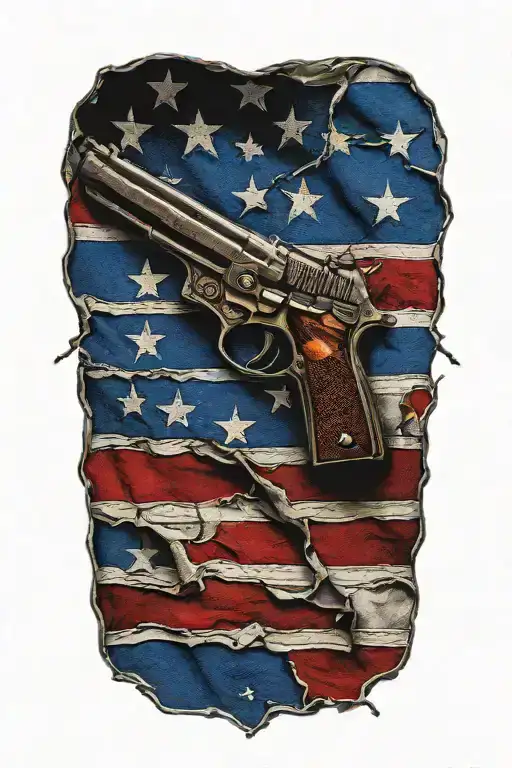 Tattered And Torn 2Nd Amendment Flag