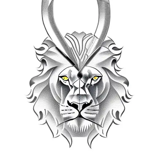 Greece Lion Whit A Archer