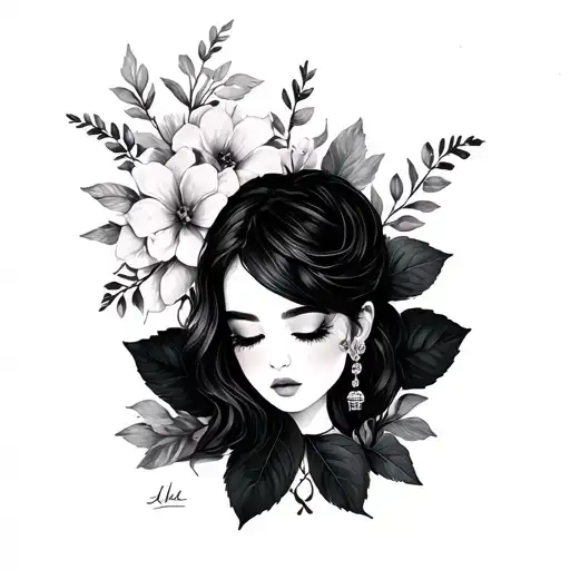 Girly Minimalist Tattoo Featuring