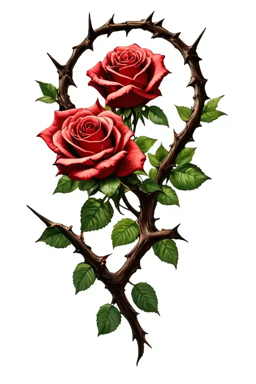 Thorn And Roses Intertwined