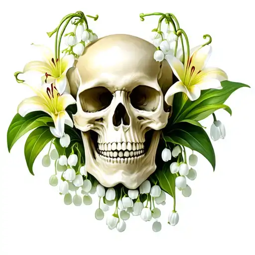 Skulls And Lily Of The Valley