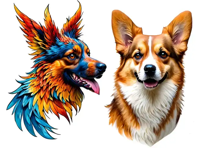 Phoenix And Corgi