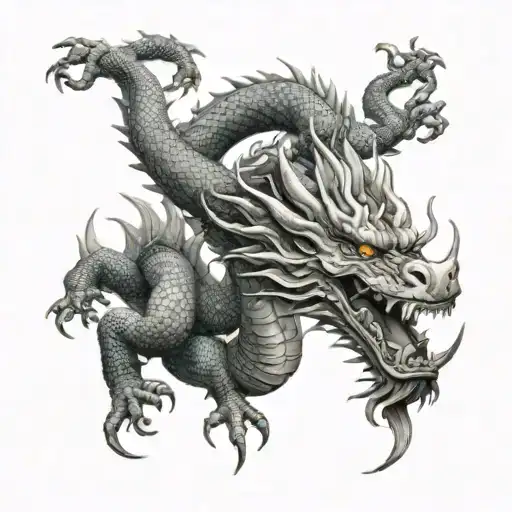 Ultrarealistic China Dragon Wrapped