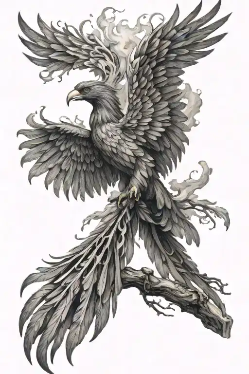 Phoenix Rising From The Ashes