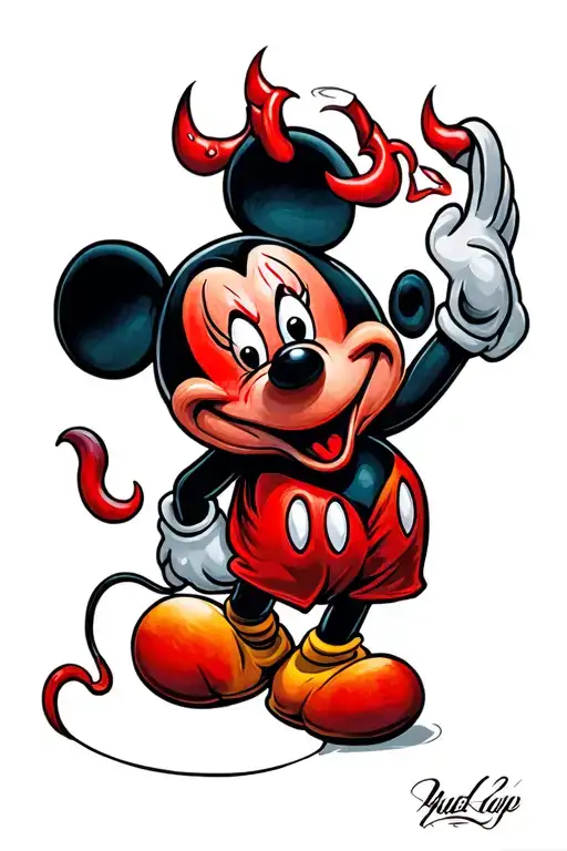 Mickey Mouse Scary Devil