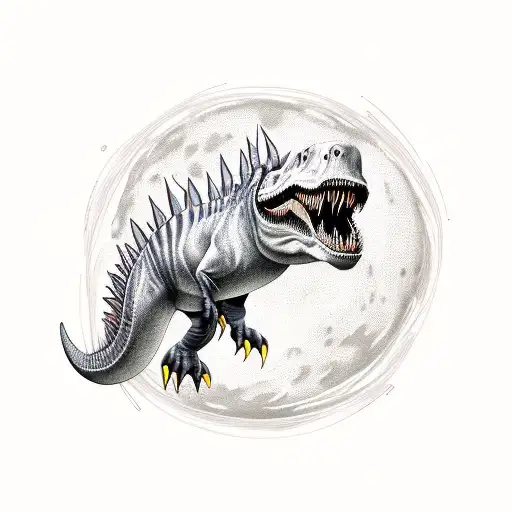 Moon And Spinosaurus