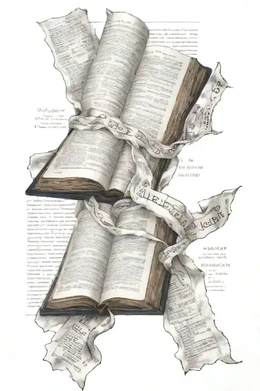Uncrumbled Paper With Bible Scriptures On Them