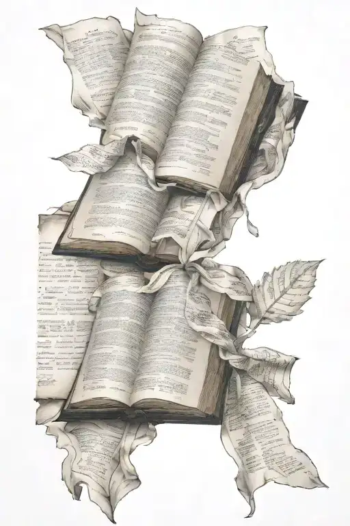 Uncrumbled Paper With Bible Scriptures On Them