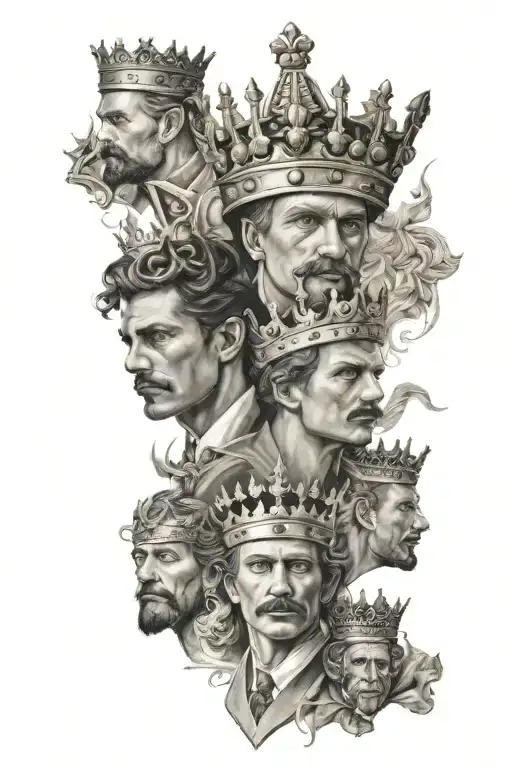 1 Queen 3 Male Princes