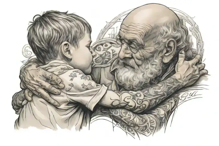 Father Giving Life Advice To His Son