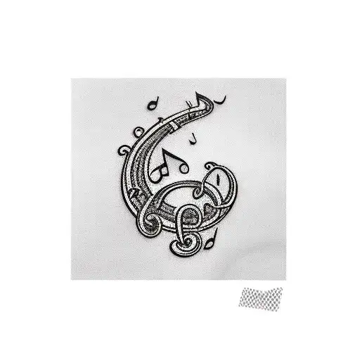 Small Music Neck Tattoo Referencing The Artist Polo G