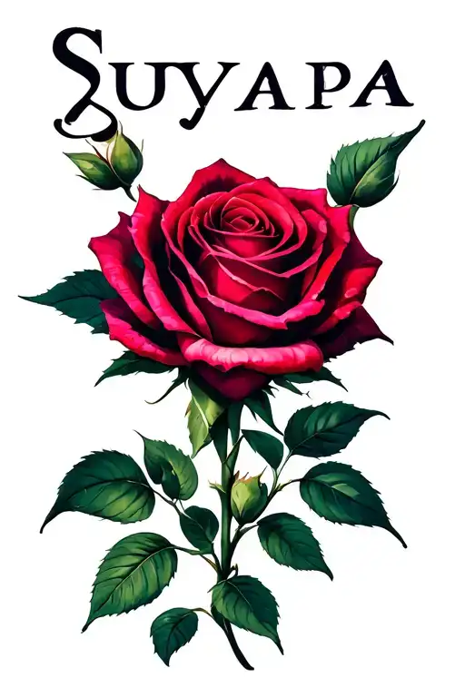 The Name Suyapa With A Rose