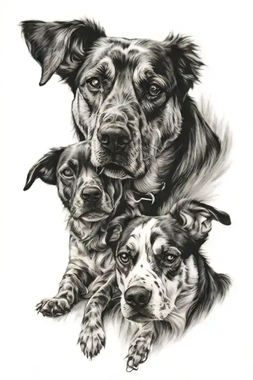Portrait Of Dogs