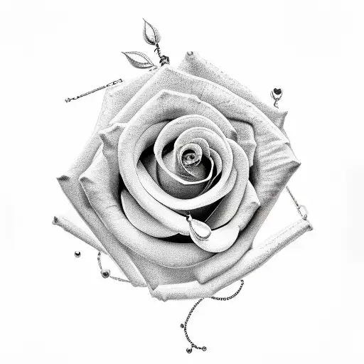 Rose With Chains On Arm