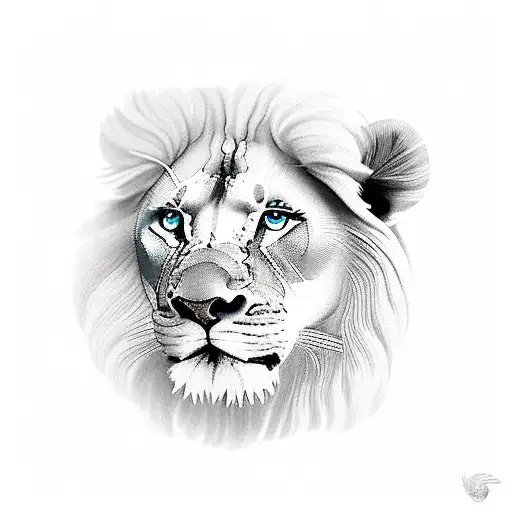 3 Lions With A Baby Lion