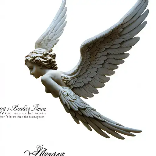 Angel Wings Hope Word