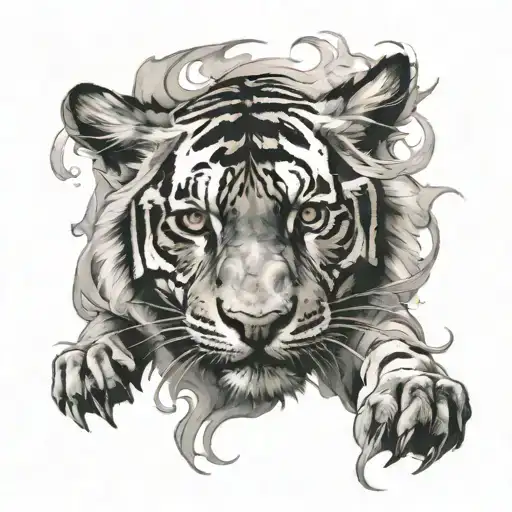 Smoke Tiger Spiraling Up