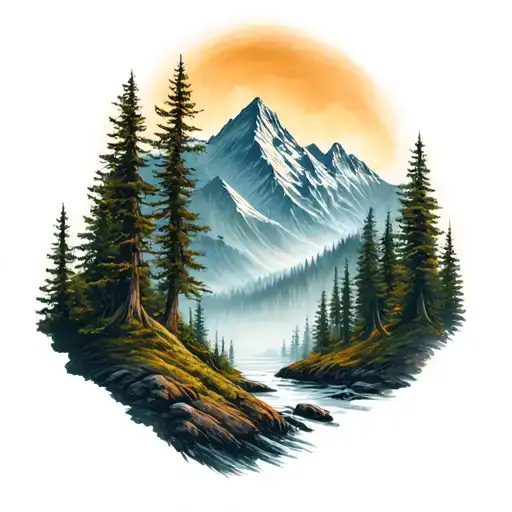 Travel And Woods Surrounded My Mountain