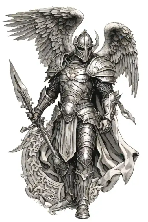 Warrior Archangel With Armor