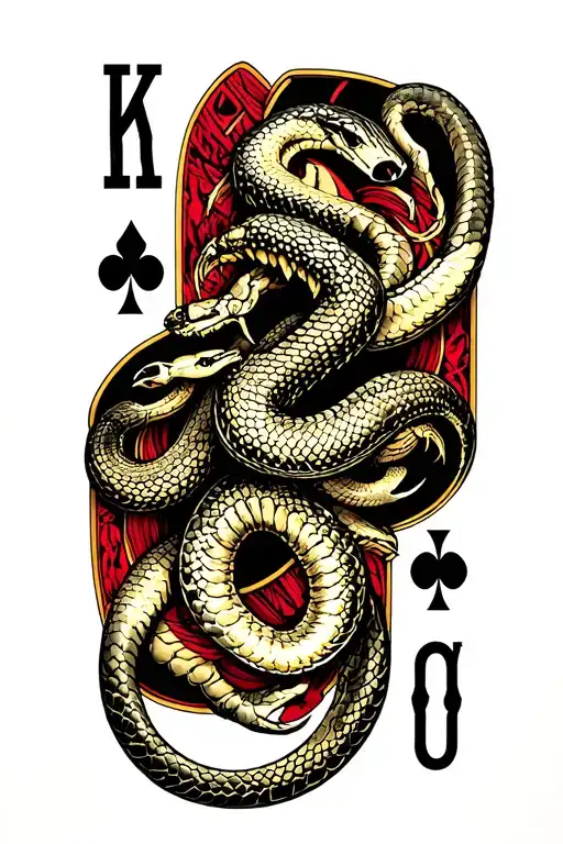 King Of Spades And Snake And Scorpion