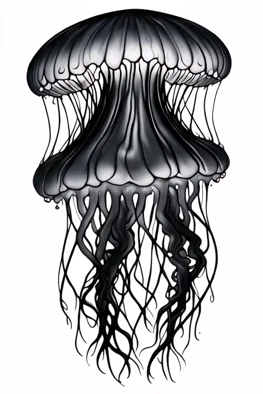 Jellyfish Black And White