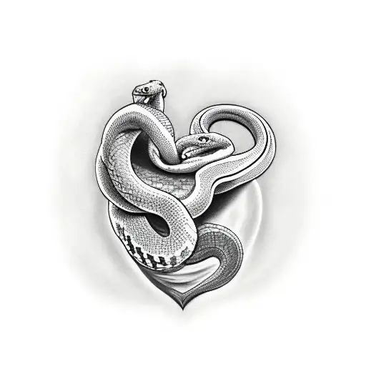 Snake Biting Heart