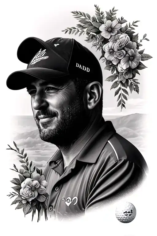 Golf Tee Dad Memorial