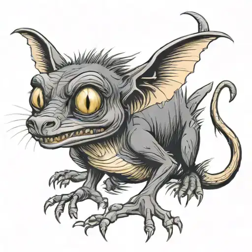 Chupacabra Funny Silly Cartoon