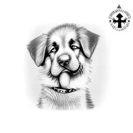 Little Boy Crying Over A Gravestone And A German Shepard With One Blue Eye Comforting Him