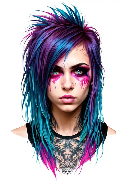 Punk Hair Girl