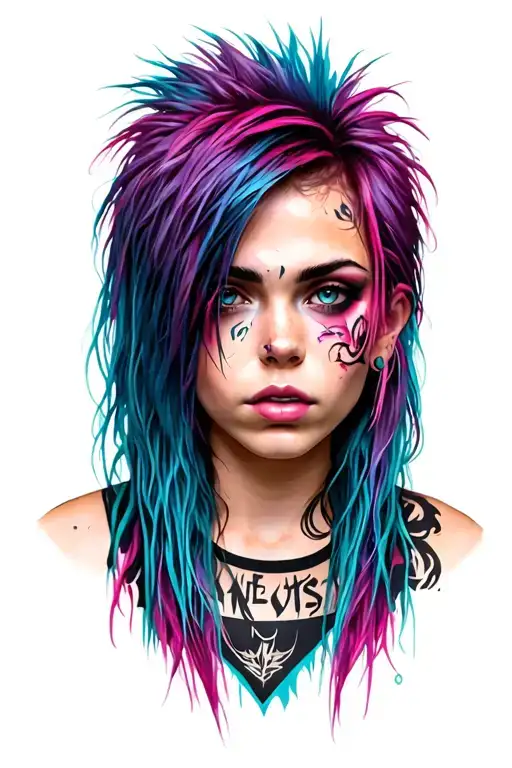 Punk Hair Girl